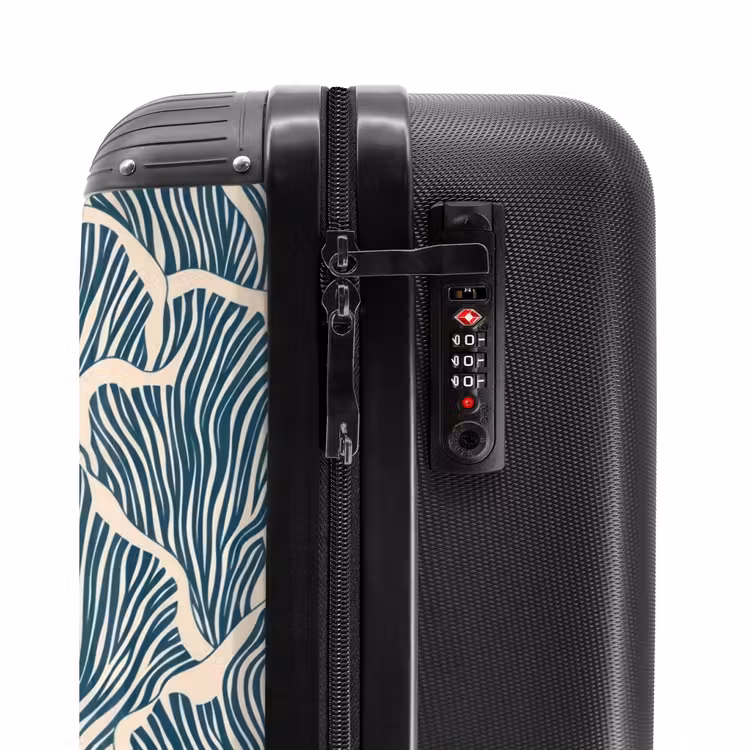 Suitcase - Organic - Blue - Cream - Shells — 6