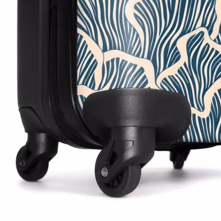 Suitcase - Organic - Blue - Cream - Shells — 7