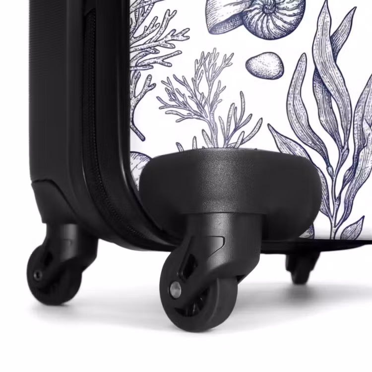 Suitcase - Shells - Seaweed - Ocean - Illustration - Blue — 7
