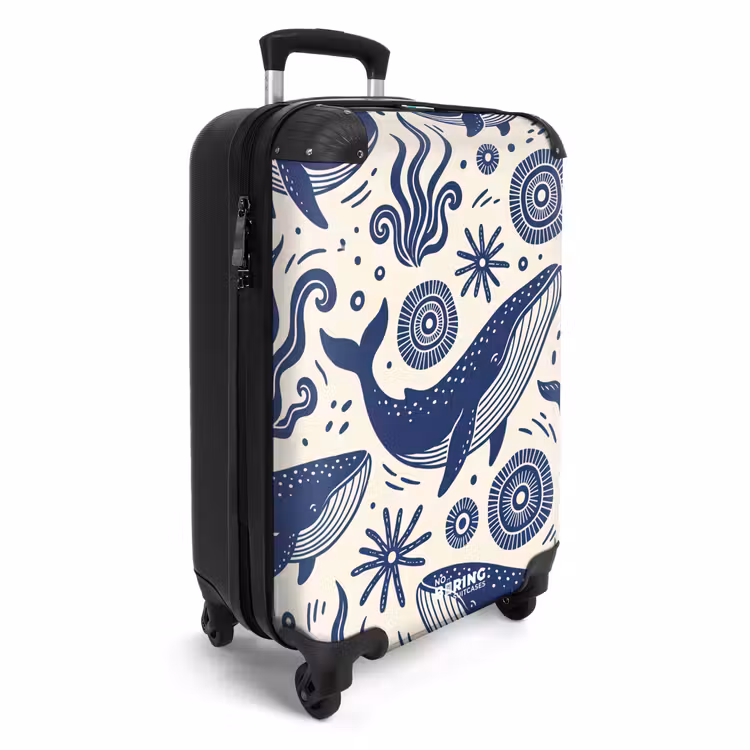 Suitcase - Whale - Underwater - Animals - Abstract - Blue — 2