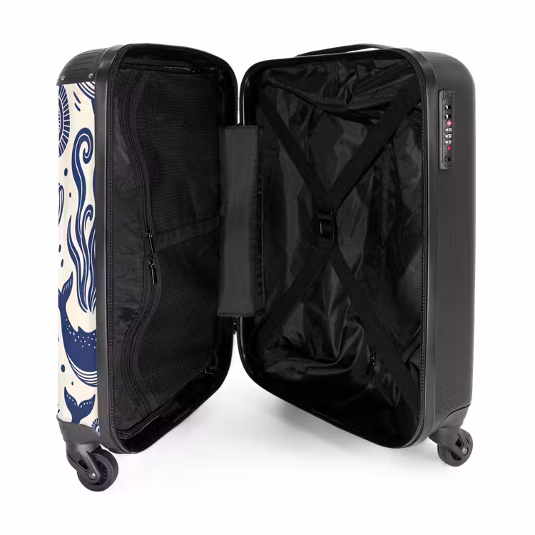 Suitcase - Whale - Underwater - Animals - Abstract - Blue — 5