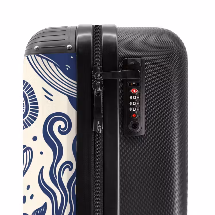 Suitcase - Whale - Underwater - Animals - Abstract - Blue — 6
