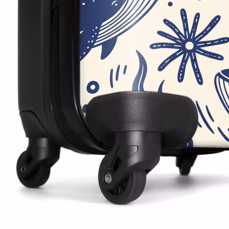 Suitcase - Whale - Underwater - Animals - Abstract - Blue — 7