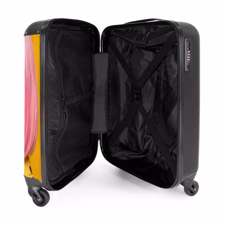 Suitcase - Woman - Portrait - Abstract - Colorful - Yellow — 5
