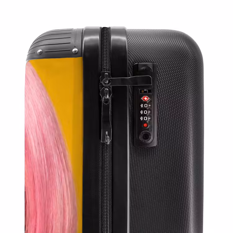 Suitcase - Woman - Portrait - Abstract - Colorful - Yellow — 6