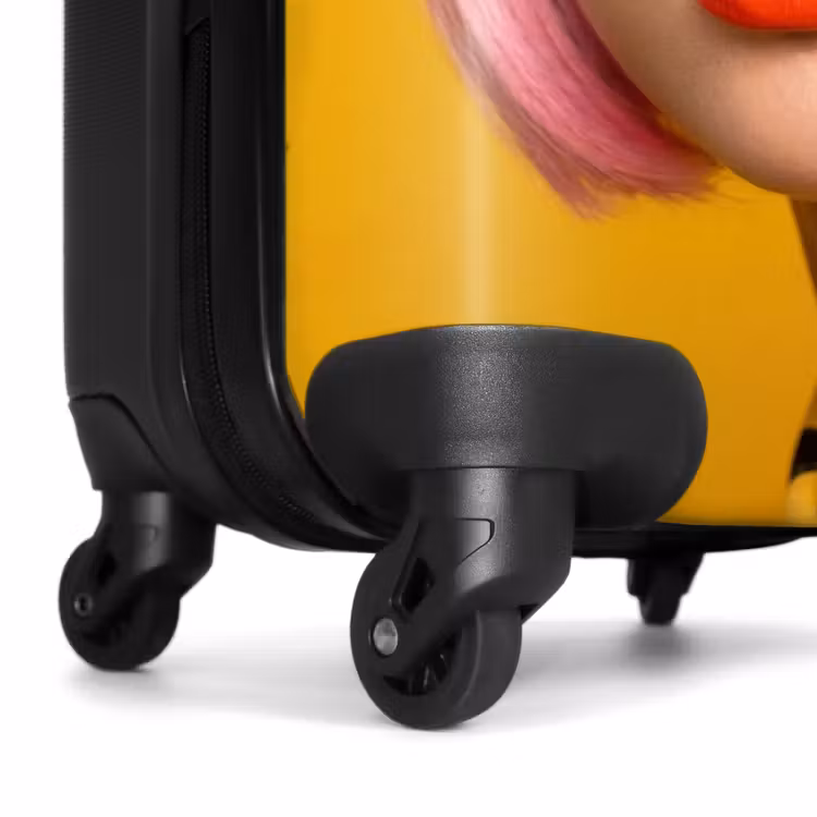 Suitcase - Woman - Portrait - Abstract - Colorful - Yellow — 7
