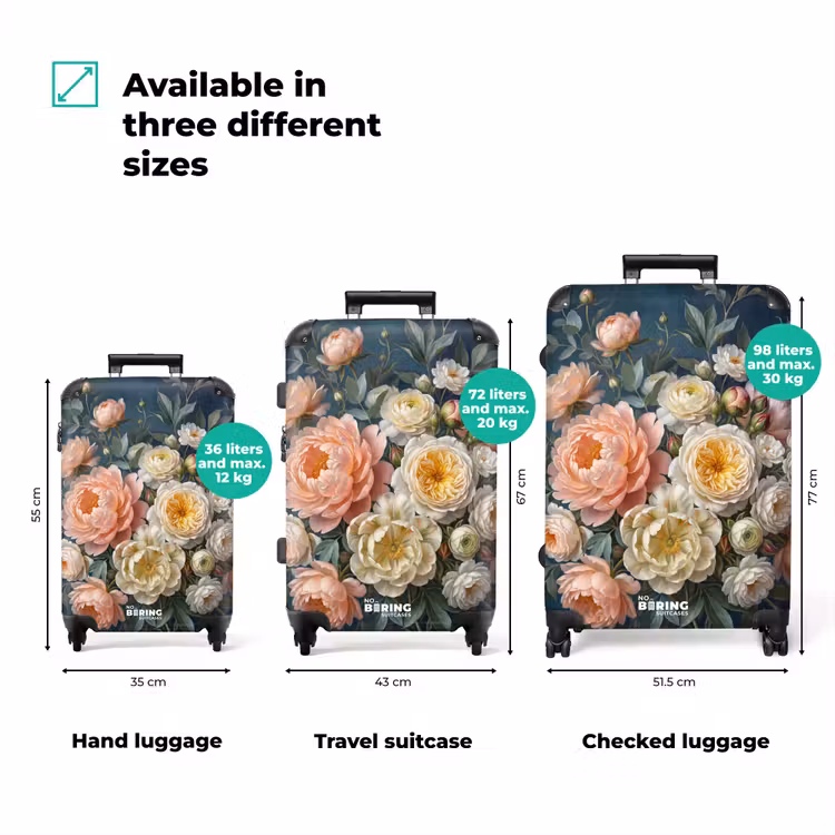 Suitcase - Flowers - Bouquet - Nature - Classic - Colorful — 1