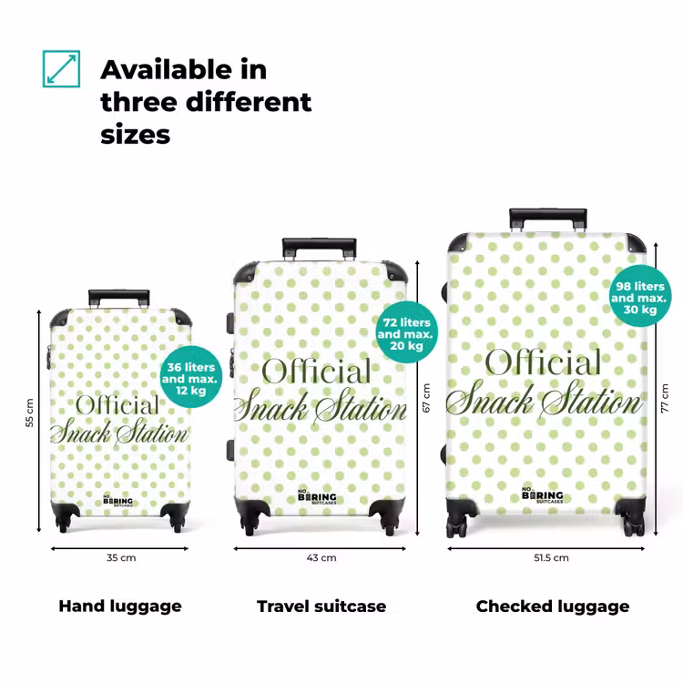 Suitcase - Snack Station - Green - Dots — 1