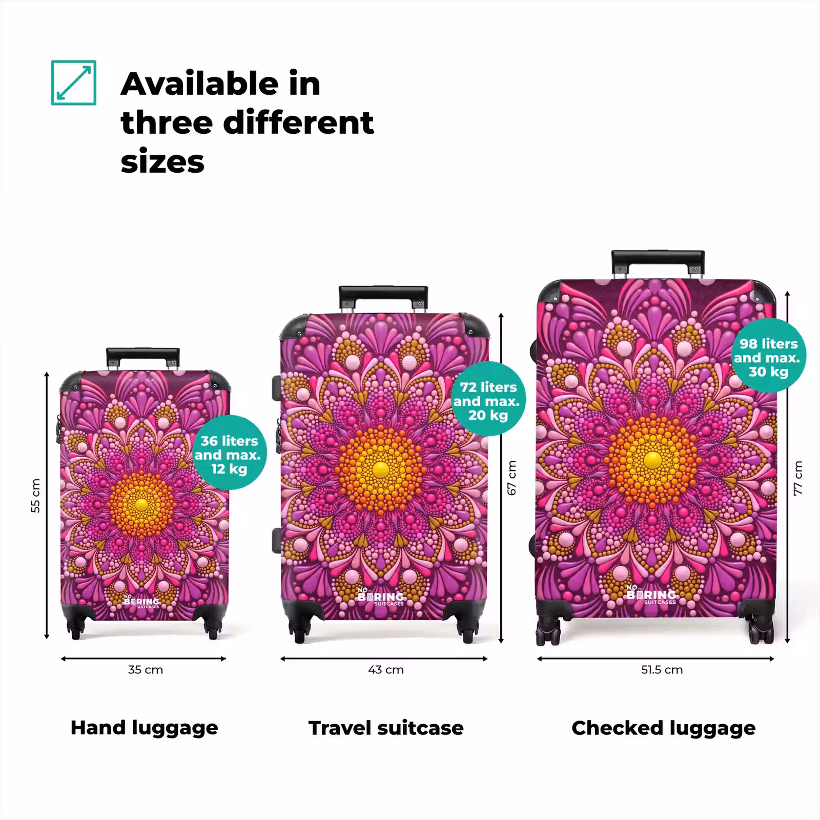 Suitcase - Pattern - Polka Dots - Abstract - Colorful — 1