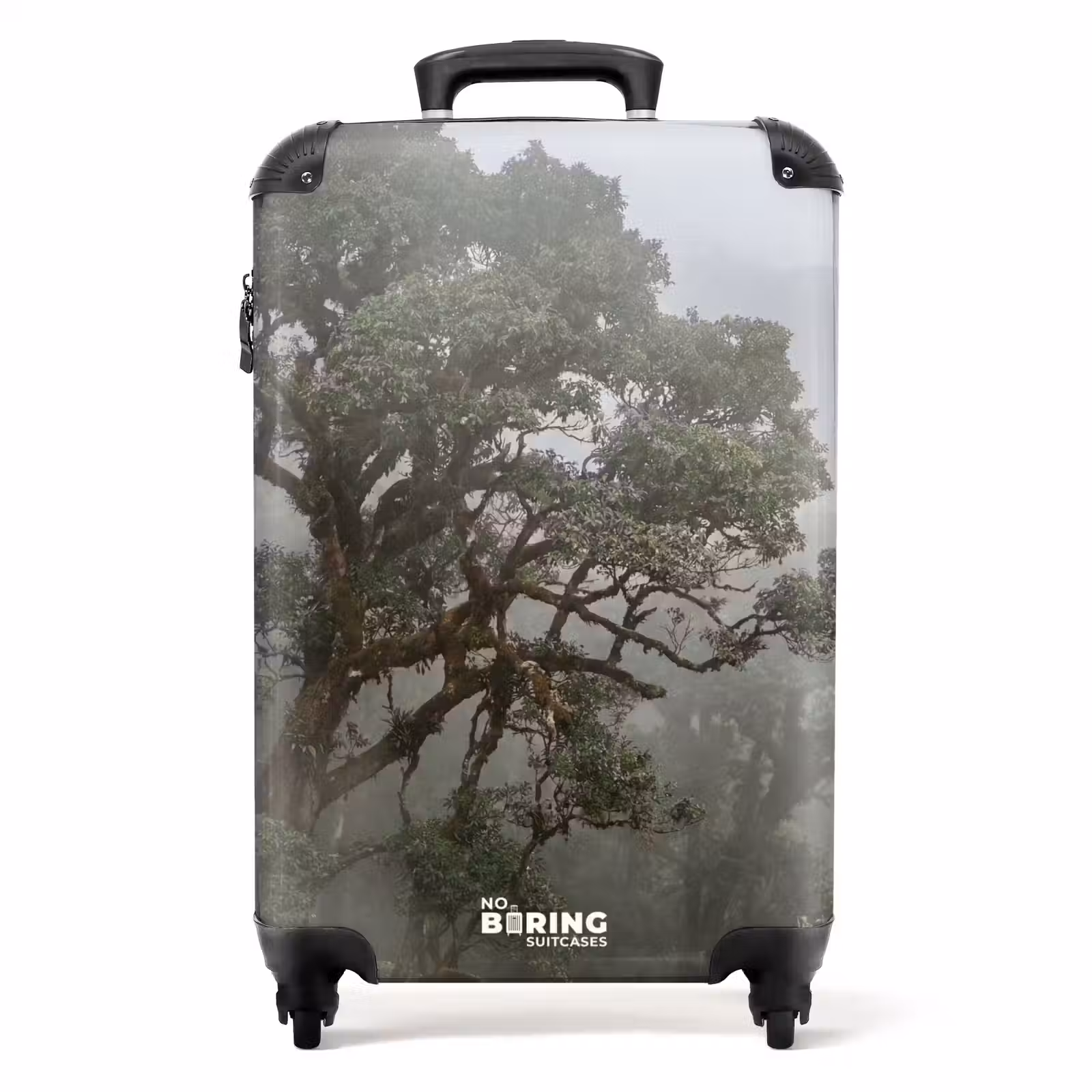 Suitcase - Tree - Foggy - Forest - Green - Nature — 1