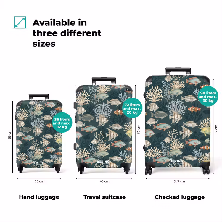 Suitcase - Fish - Coral - Underwater - Illustration — 3
