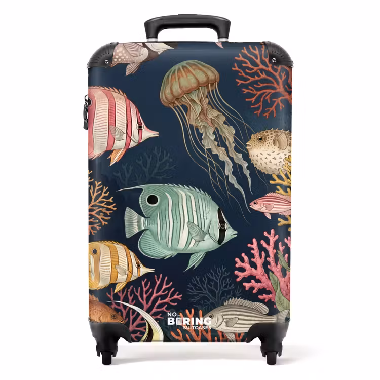 Suitcase - Fish - Coral - Underwater - Illustration — 1