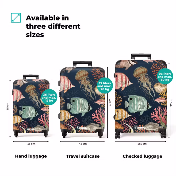 Suitcase - Fish - Coral - Underwater - Illustration — 3