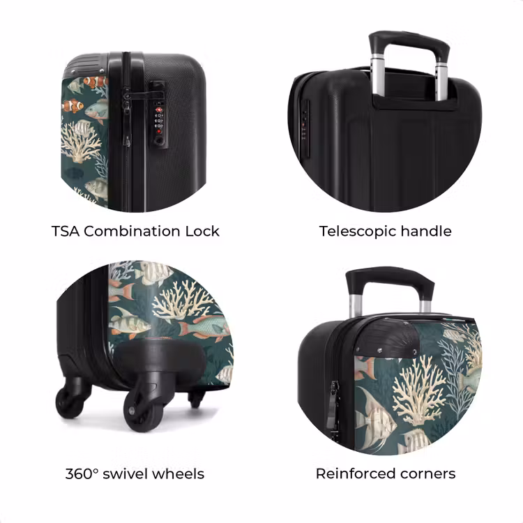Suitcase - Fish - Coral - Underwater - Illustration — 8