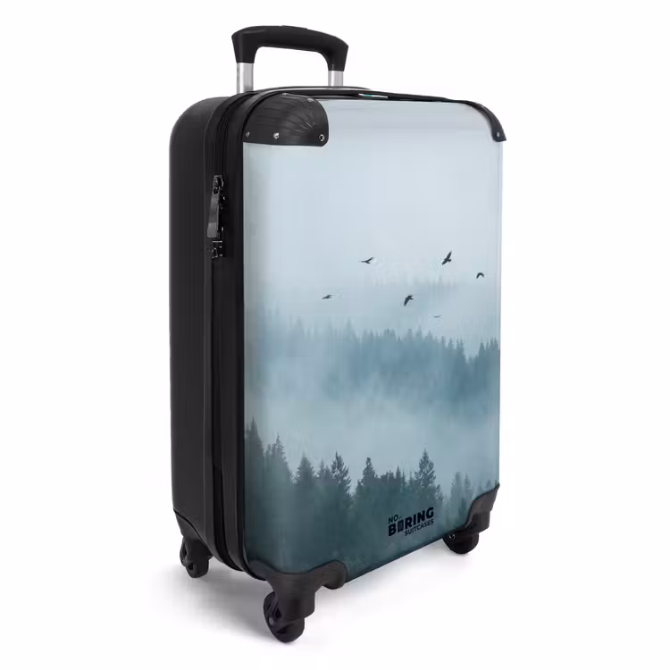 Suitcase - Forest - Fog - Birds - Nature - Green — 2