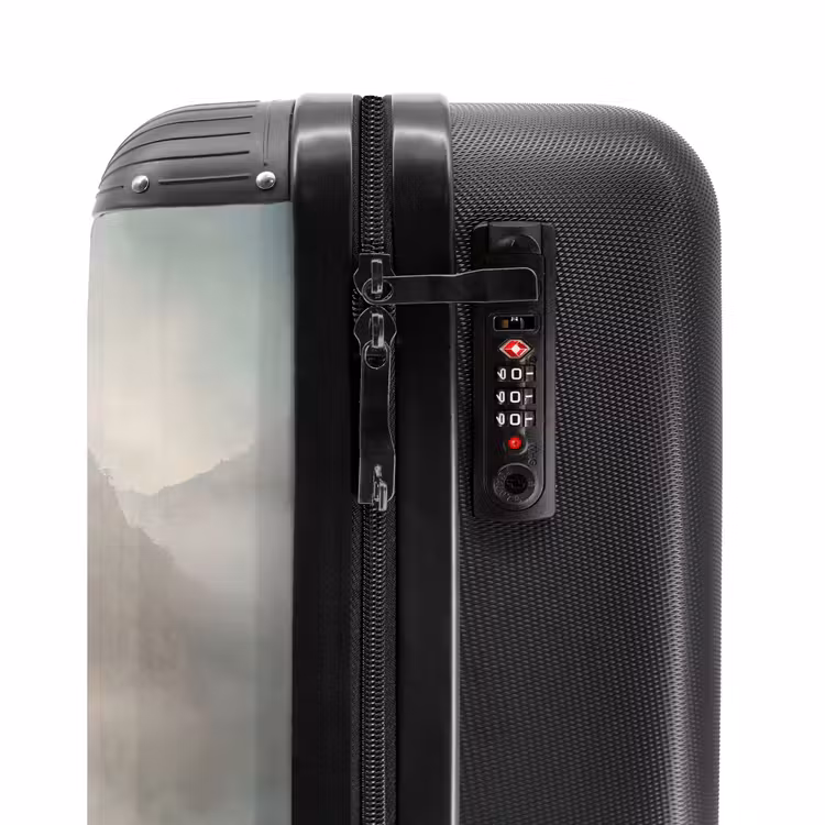 Suitcase - Landscape - Mountains - Fog - Water - Nature — 6