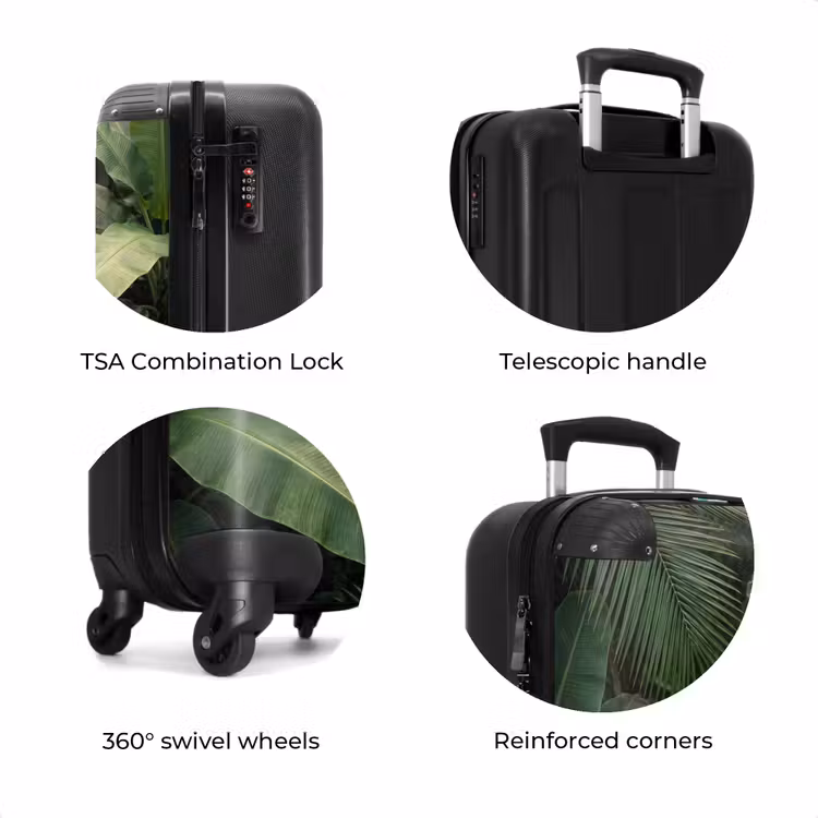 Suitcase - Leaves - Green - Tropical - Nature — 8