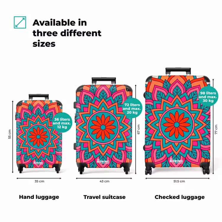 Suitcase - Mandala - Pattern - Abstract - Colorful - Modern — 1