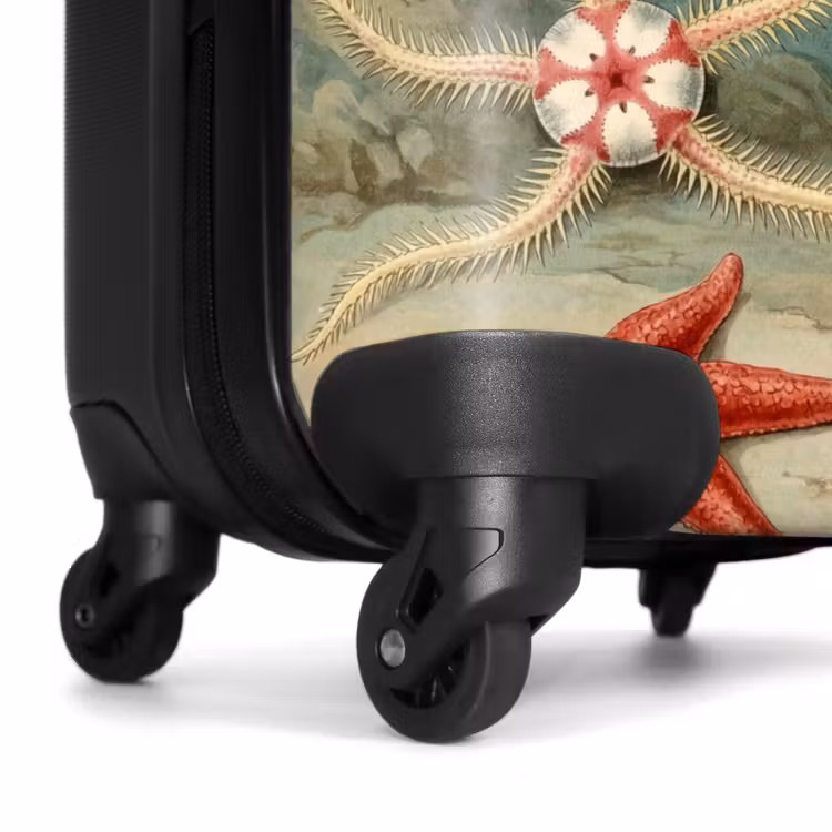 Suitcase - Marine Life - Jellyfish - Underwater - Illustration - Beige — 7