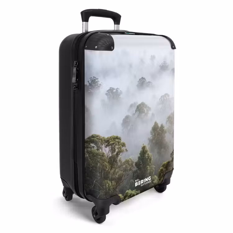 Suitcase - Nature - Fog - Forest - Morning - Gold — 2