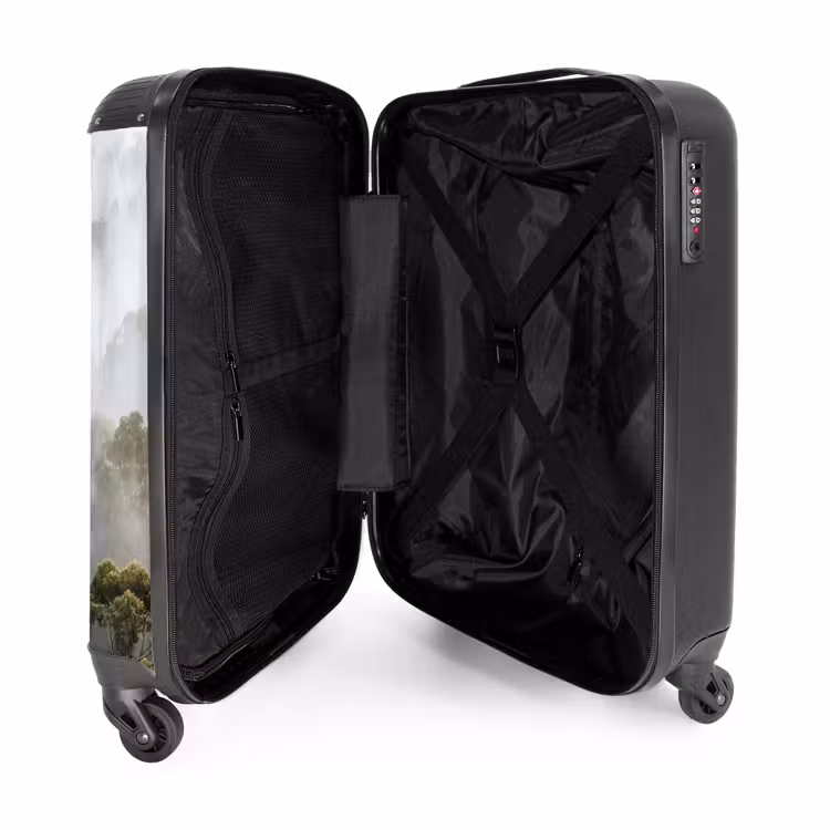 Suitcase - Nature - Fog - Forest - Morning - Gold — 5