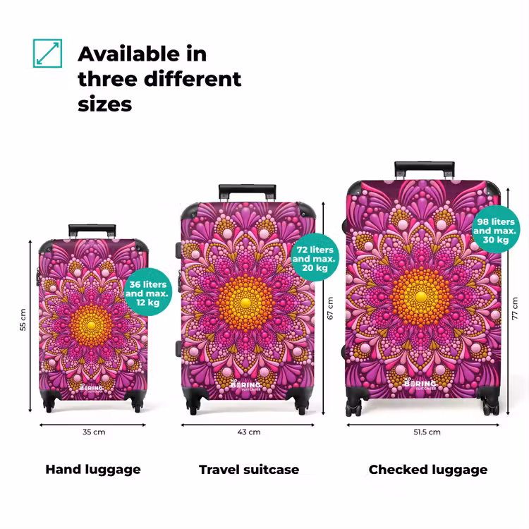 Suitcase - Pattern - Polka Dots - Abstract - Colorful — 1