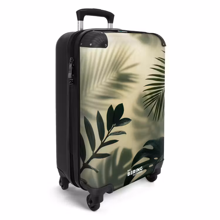 Suitcase - Plants - Leaves - Shadows - Green - Modern — 2