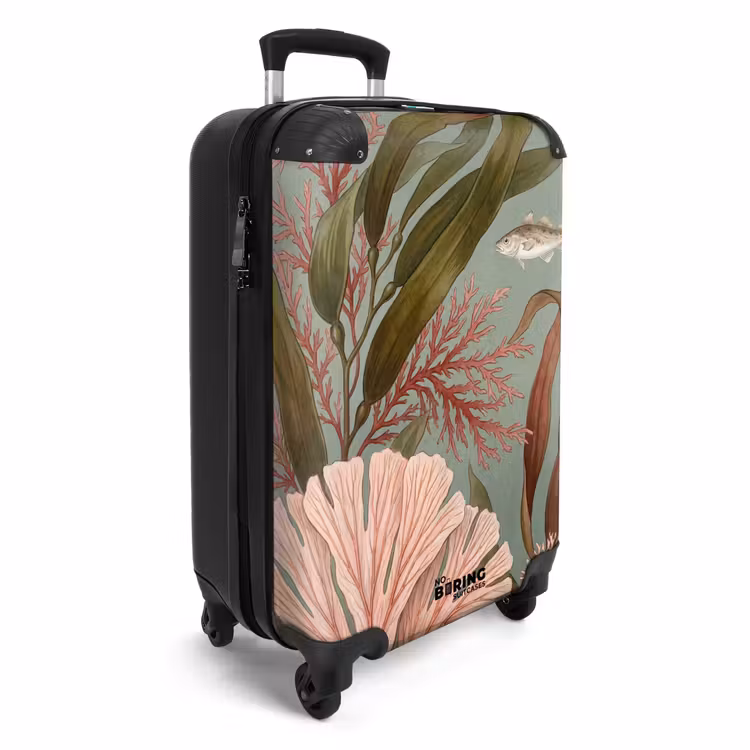 Suitcase - Underwater - Plants - Fish - Vintage - Green — 2