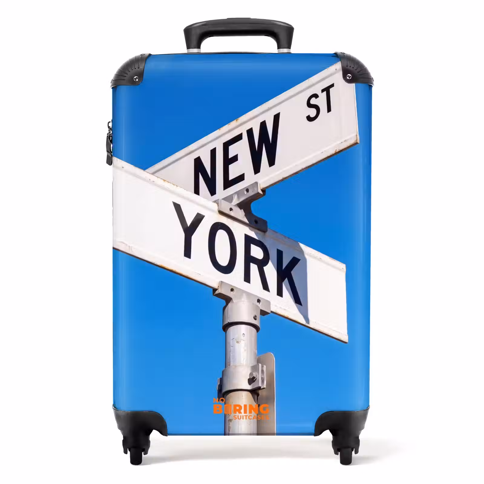 Suitcase - New York - Street Sign - City - Urban - Blue — 1