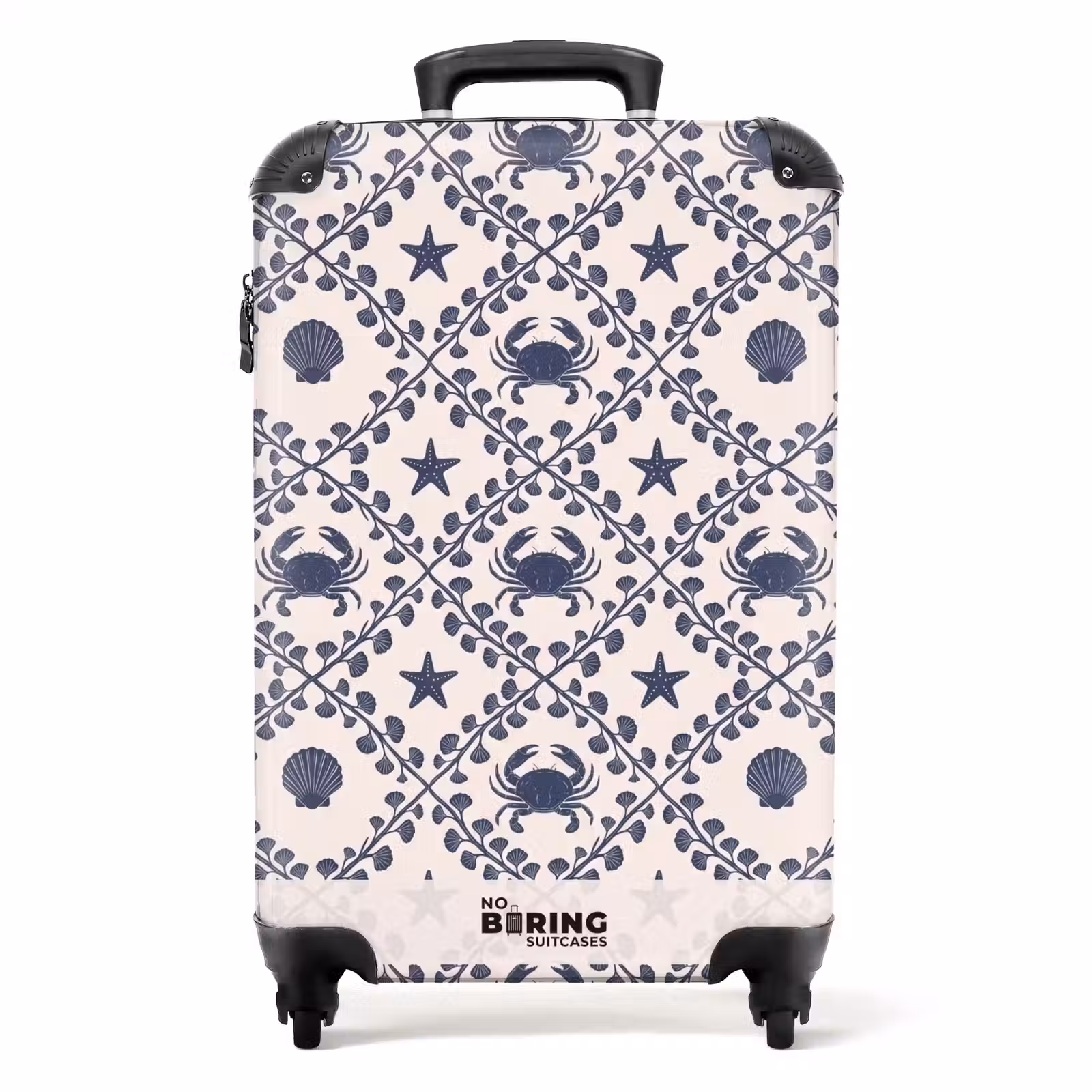Suitcase - Sea - Crab - Starfish - Pattern - Blue — 1