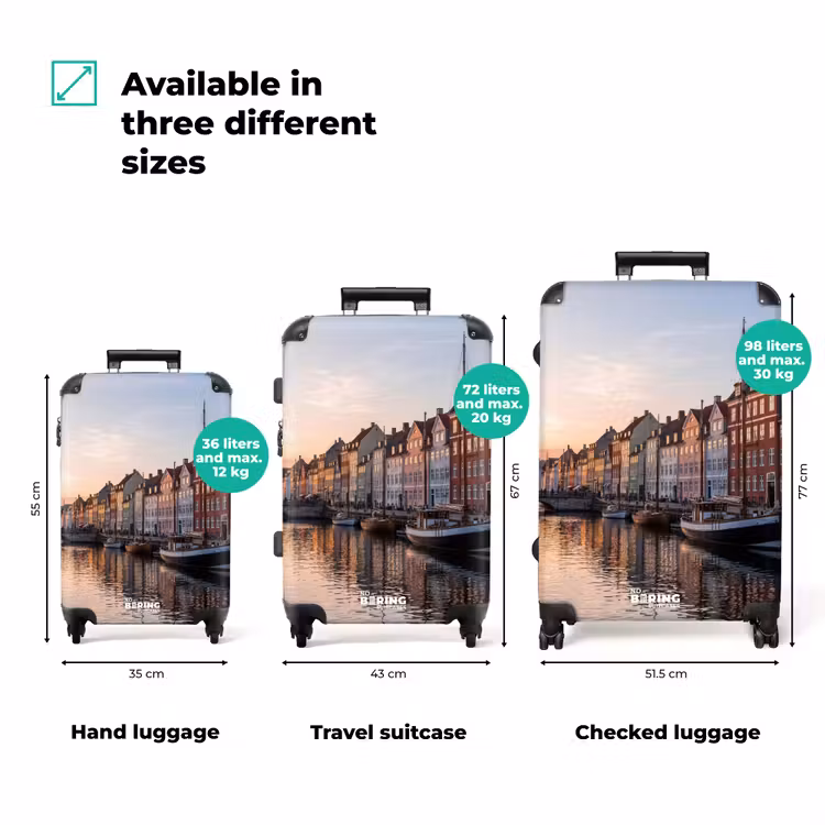 Suitcase - City - Canal - Sunset - Classic - Colorful — 3