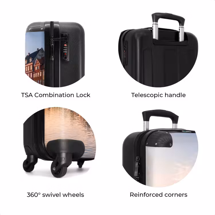 Suitcase - City - Canal - Sunset - Classic - Colorful — 8