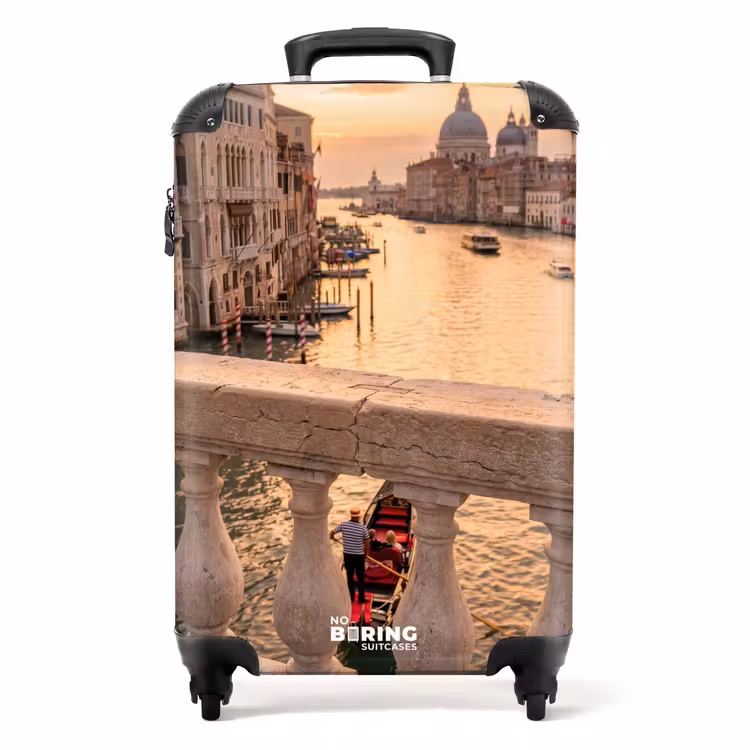 Suitcase - City - Venice - Canal - Sunrise - Architecture - Gold — 1
