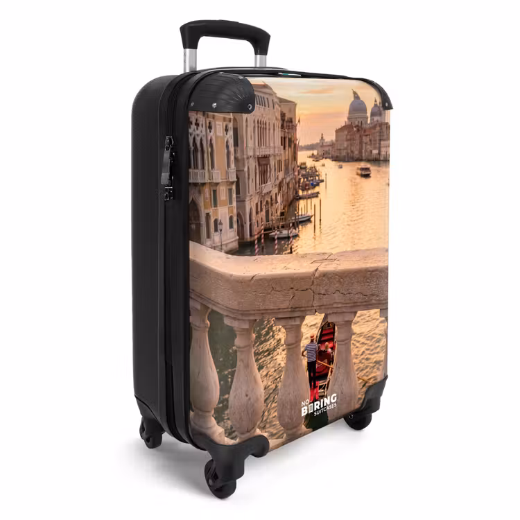 Suitcase - City - Venice - Canal - Sunrise - Architecture - Gold — 2