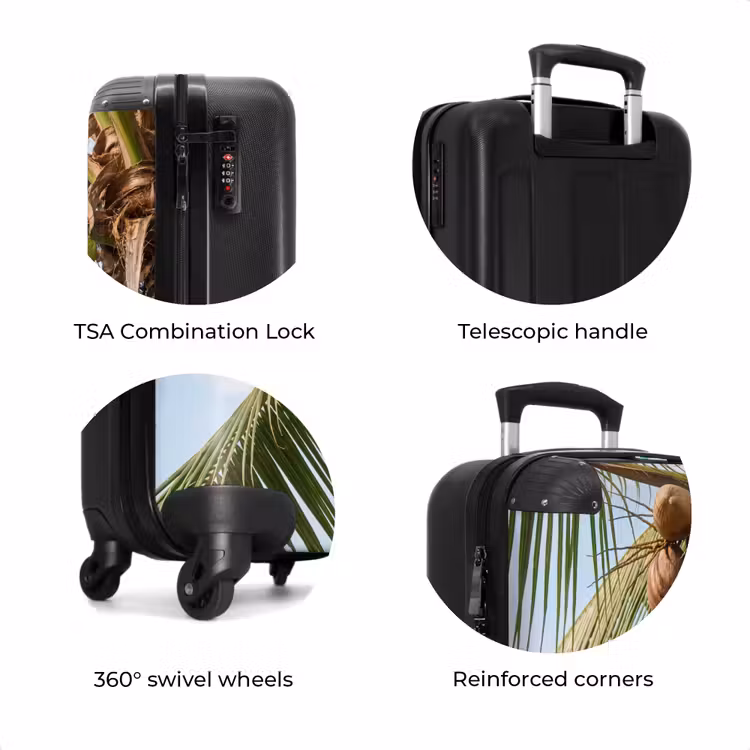 Suitcase - Coconut - Tree - Tropical - Nature - Green — 8