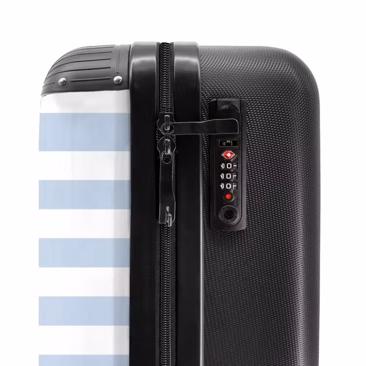 Suitcase - Fish - Ocean - Illustration - Blue - Stripes — 6