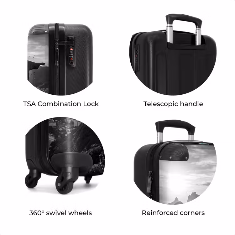 Suitcase - Monument - Cityscape - Landscape - Black - White — 8