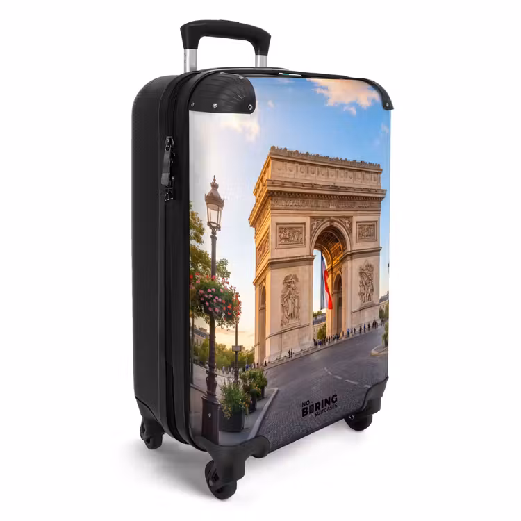 Suitcase - Monument - Paris - Sunset - Architecture - Gold — 2