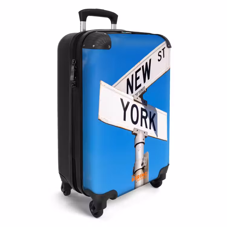 Suitcase - New York - Street Sign - City - Urban - Blue — 2