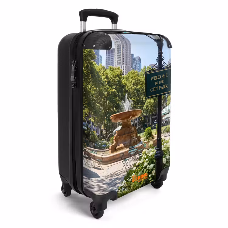 Suitcase - Park - Fountain - City - Nature — 2