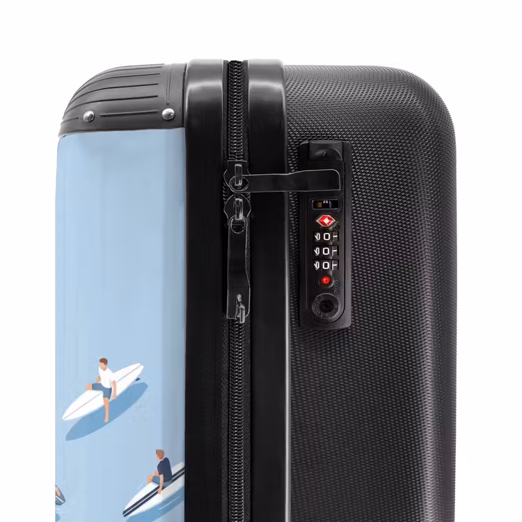 Suitcase - People - Surfing - Water - Summer - Illustration — 6