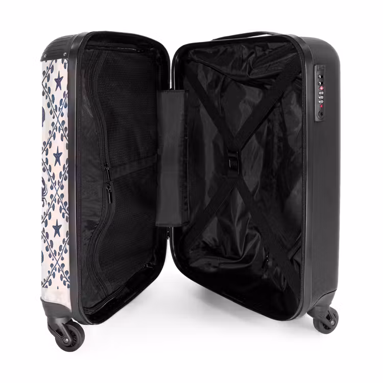 Suitcase - Sea - Crab - Starfish - Pattern - Blue — 5