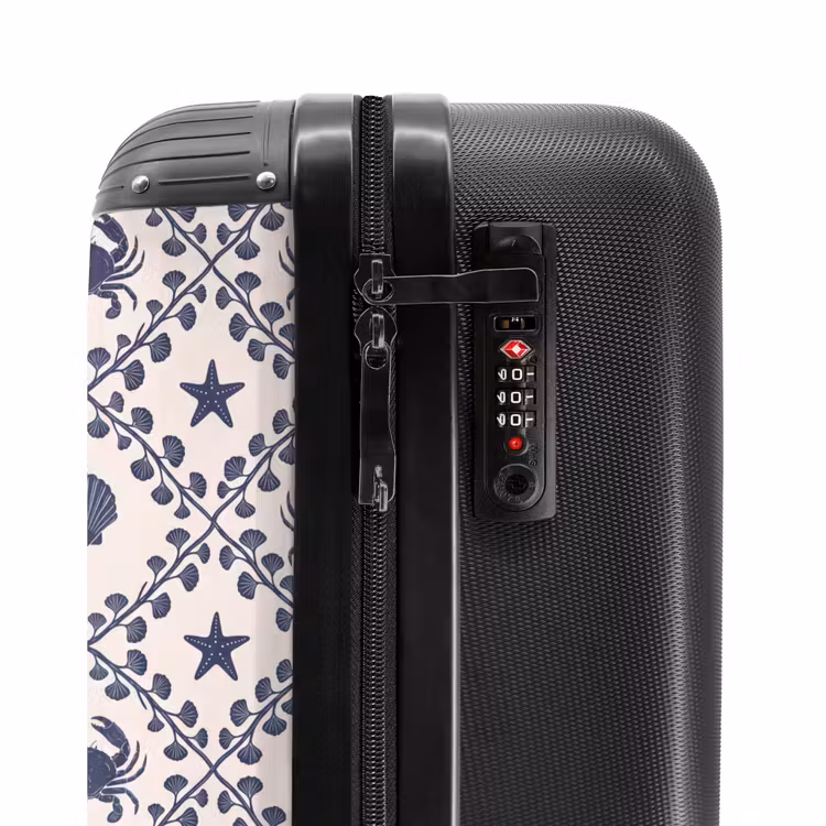 Suitcase - Sea - Crab - Starfish - Pattern - Blue — 6