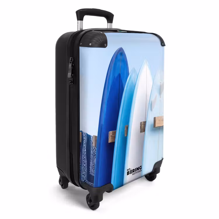 Suitcase - Surfboard - Beach - Summer - Blue - Water — 2