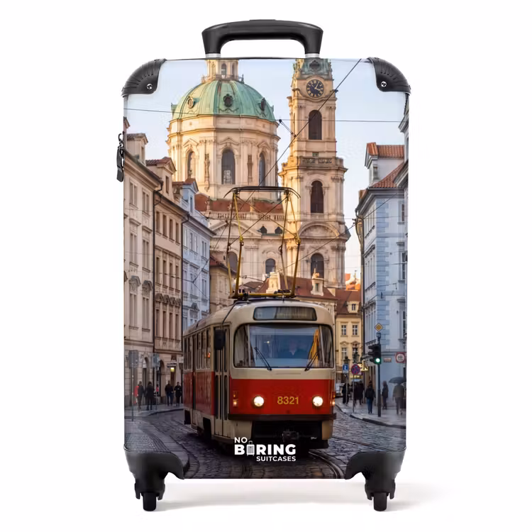 Suitcase - Tram - Street - Cityscape - Classic - Red — 1