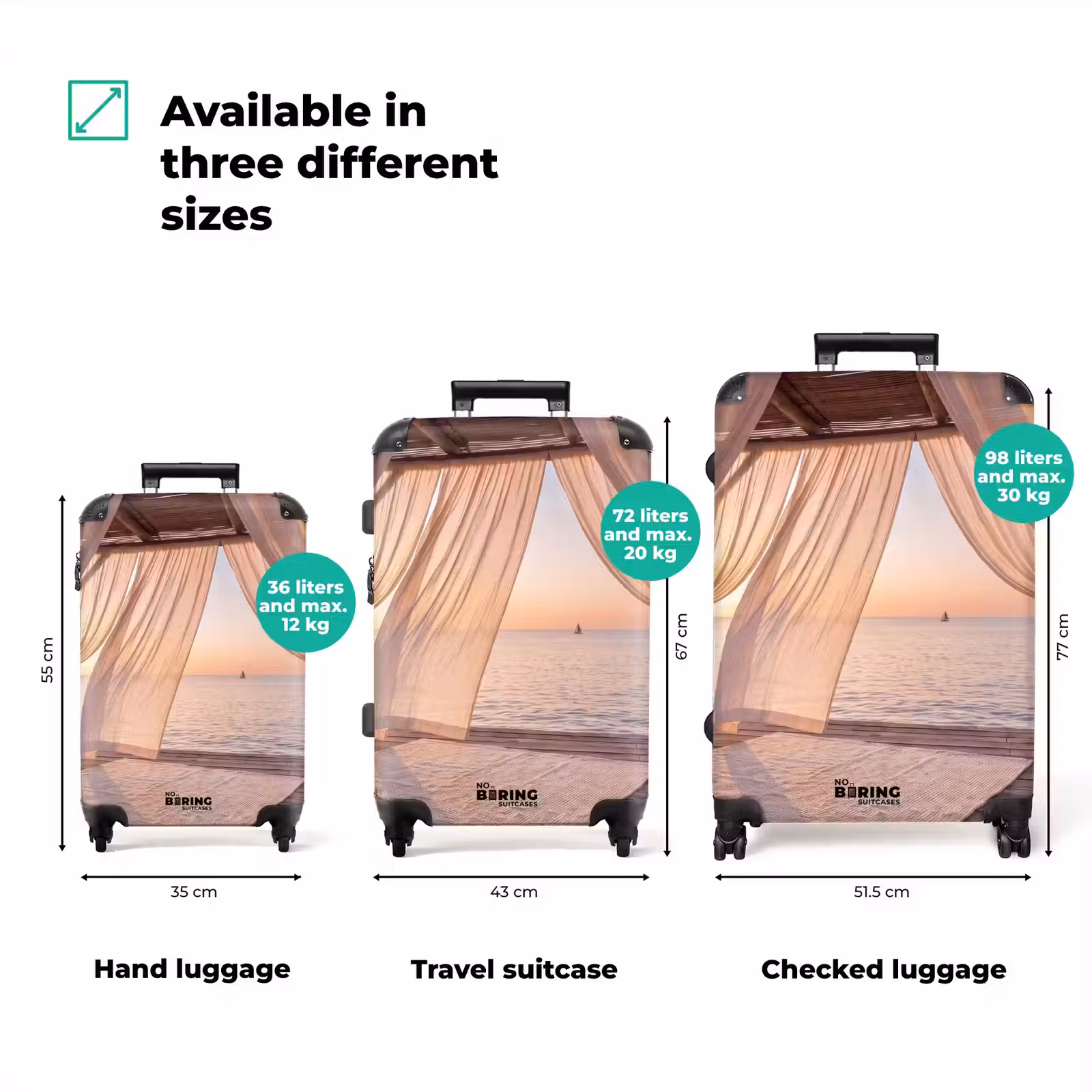 Suitcase - Canopy - Sea - Sunset - Vacation - Peace — 1
