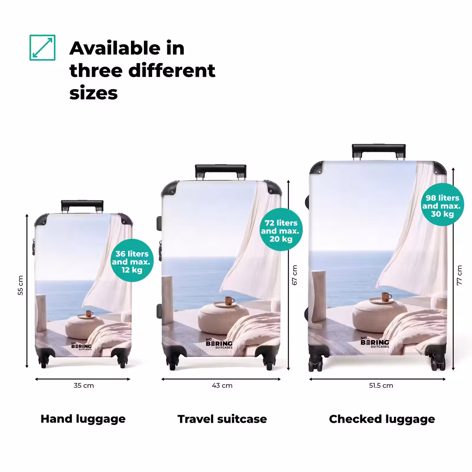 Suitcase - Interior - Ocean View - Modern - Serene - Beige — 1