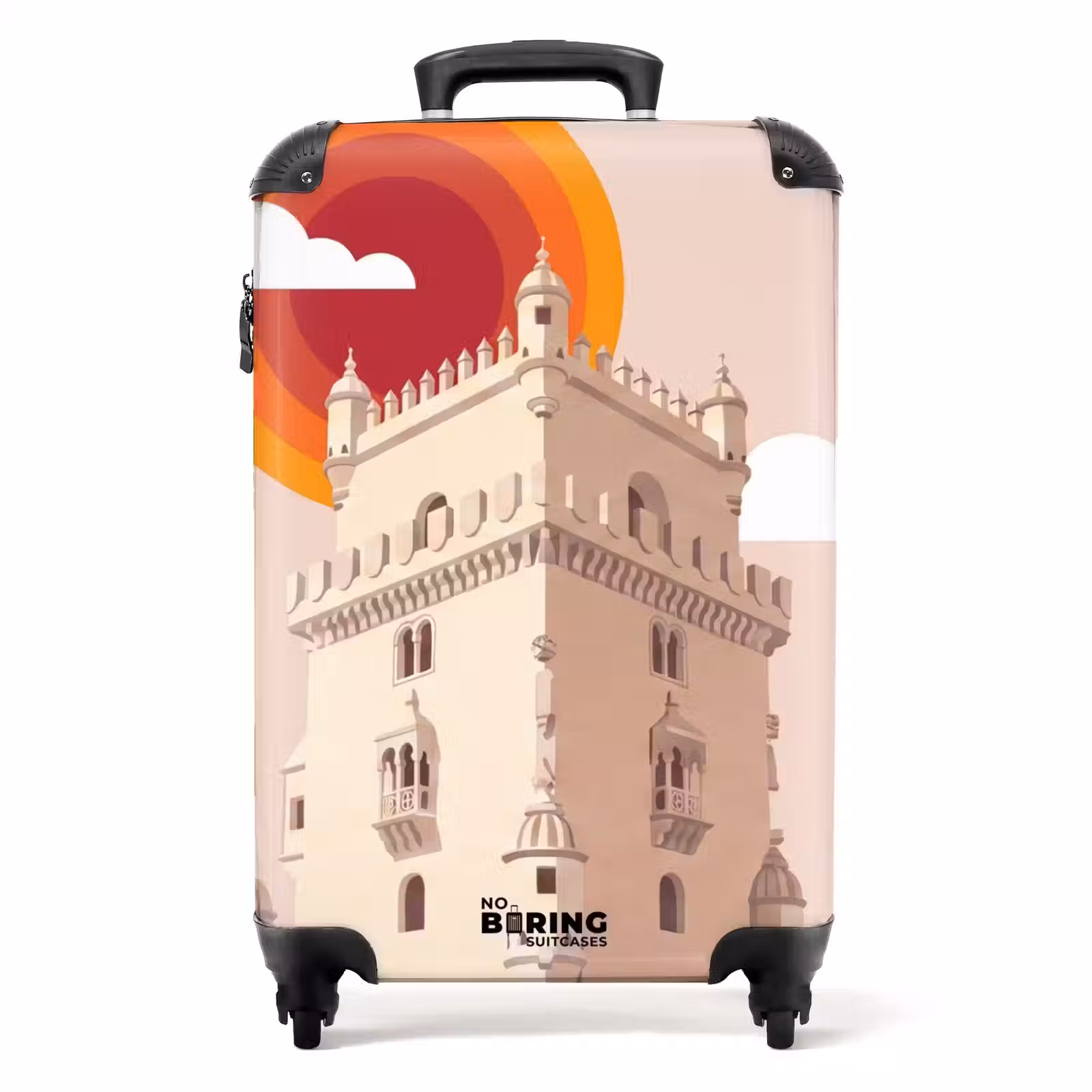 Suitcase - Tower - River - Architecture - Modern - Orange — 1