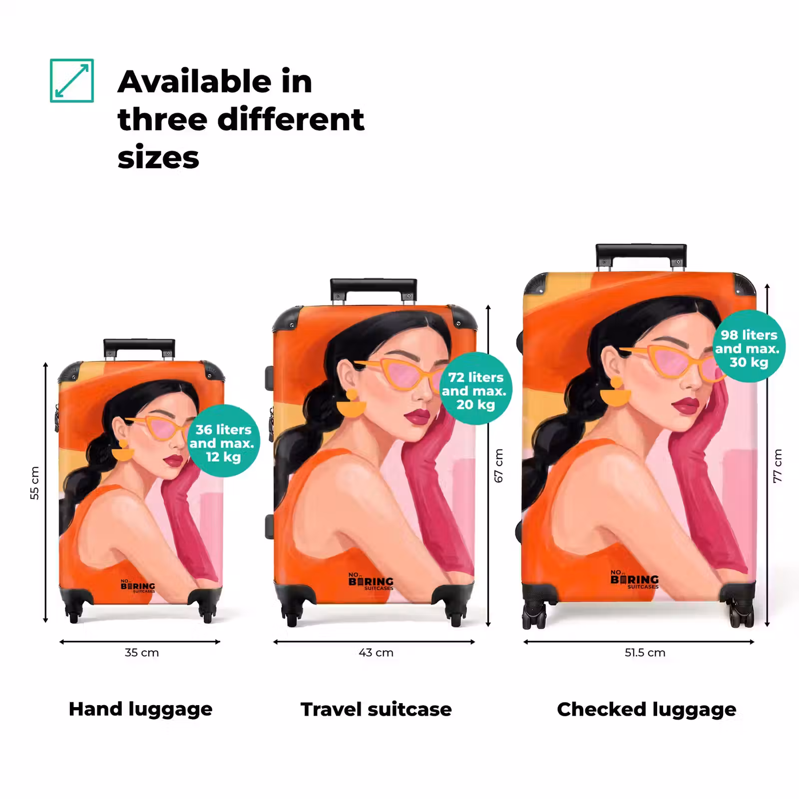 Suitcase - Women's - Hat - Fashion - Modern - Orange — 1