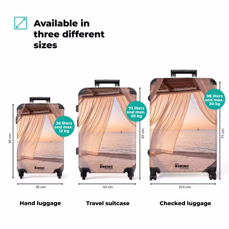 Suitcase - Canopy - Sea - Sunset - Vacation - Peace — 1